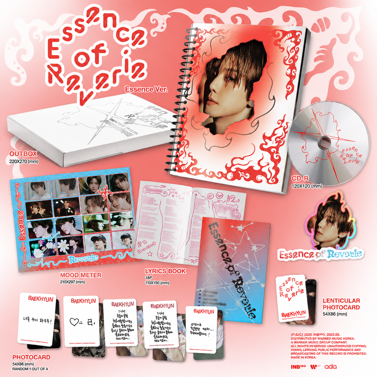 BAEKHYUN Essence of Reverie Official Kpop Album Brand New Sealed EXO