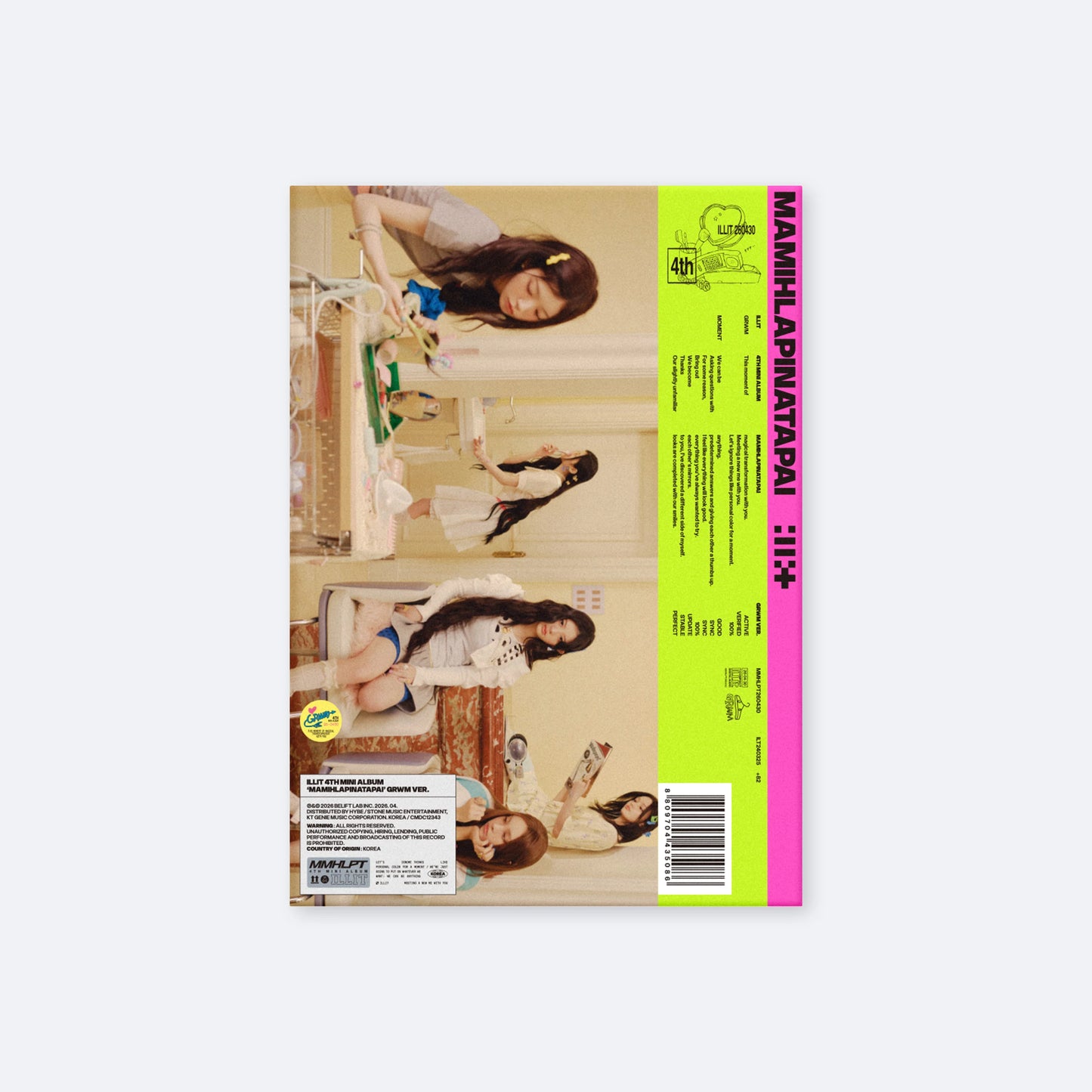 ILLIT Official Kpop Album - Opened, No Photocard, All Other Inclusions Included